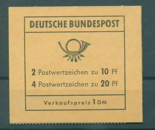 BUNDESREPUBLIK 1963 MH 13a postfrisch (226363)