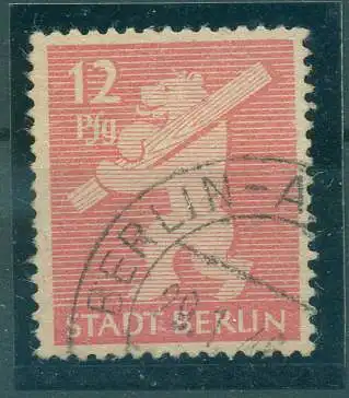 SBZ 1948 PLATTENFEHLER Nr 5AAwaz XX gestempelt (226369)
