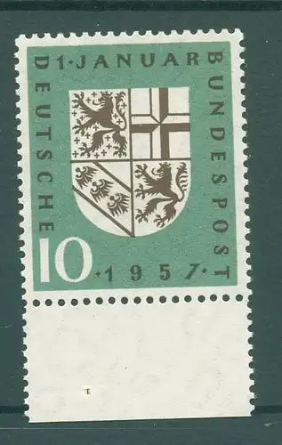 BUND 1957 Nr 249 I postfrisch (226455)
