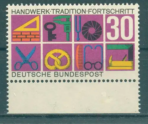 BUND 1968 Nr 553 I postfrisch (226476)