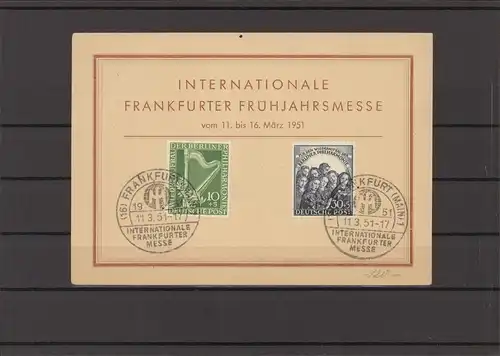 BERLIN 1950 Nr 72-73 gestempelt (226567)