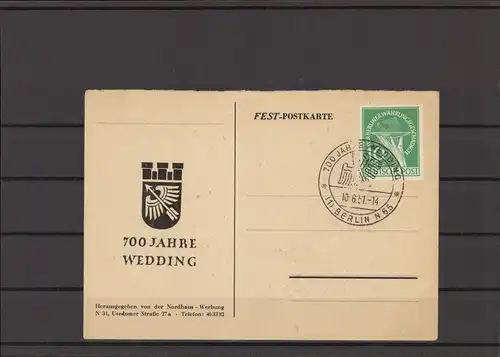 BERLIN 1949 Nr 68 Postkarte (226569)