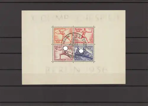 DEUTSCHES REICH 1936 Bl.6 gestempelt (226579)