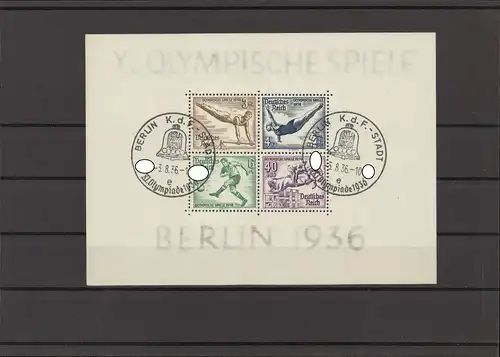 DEUTSCHES REICH 1936 Bl.5 gestempelt (226583)