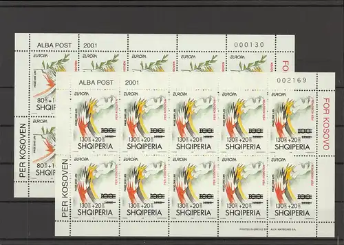 ALBANIEN 2001 Nr 2784-2785 postfrisch (226614)