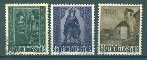 LIECHTENSTEIN 1958 Nr 374-376 gestempelt (226687)