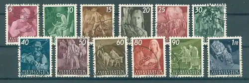LIECHTENSTEIN 1951 Nr 289-300 gestempelt (226707)