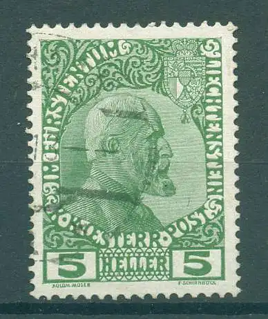 LIECHTENSTEIN 1912 Nr 1x gestempelt (226742)