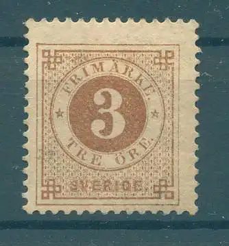 SCHWEDEN 1872 Nr 17B ungebraucht (226897)