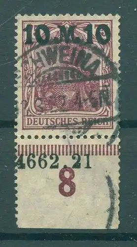 DEUTSCHES REICH 1921 Nr 157I HAN gestempelt (226929)