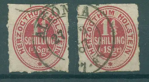 SCHLESWIG-HOLSTEIN 1865 Nr 23 gestempelt (227086)