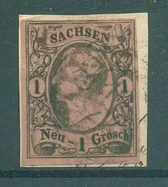 SACHSEN 1855 Nr 9 gestempelt (227109)