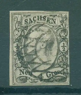 SACHSEN 1855 Nr 8 gestempelt (227128)