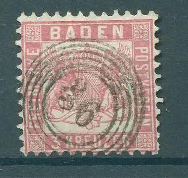 BADEN 1862 Nr 18 gestempelt (227251)