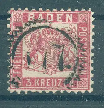 BADEN 1862 Nr 18 gestempelt (227286)