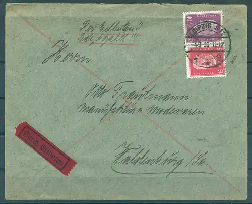 DEUTSCHES REICH 1928 Nr 414+418 Brief (227412)