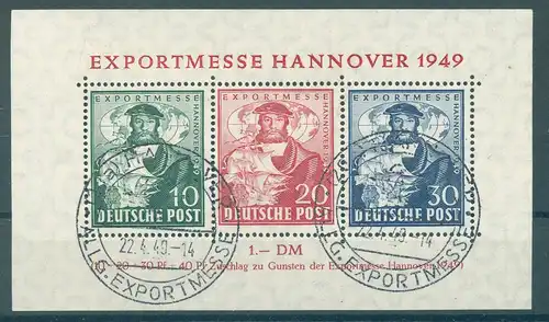 BIZONE 1949 Bl.1 gestempelt (227552)