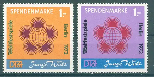 DDR 1972 Nr 1+2 postfrisch (227627)