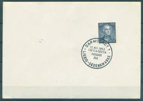 BUND 1953 Nr 166 Ersttagsbrief (227654)