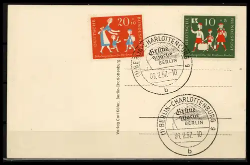 BUND 1957 Nr 250-251 gestempelt (227862)