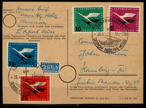 BUND 1955 Nr 205-207 gestempelt (227864)