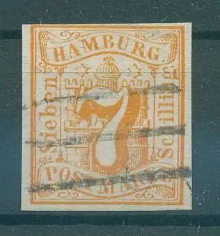 HAMBURG 1859 Nr 6 gestempelt (227922)