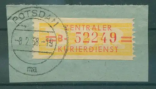 DDR ZKD B 1958 Nr 17B gestempelt (228018)