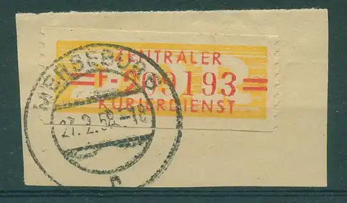 DDR ZKD B 1958 Nr 17F gestempelt (228022)