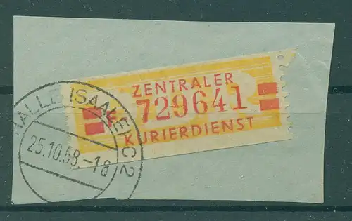 DDR ZKD B 1958 Nr 19I F gestempelt (228055)