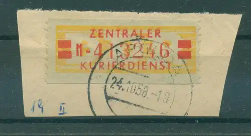 DDR ZKD B 1958 Nr 19II N gestempelt (228081)