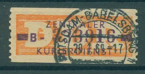 DDR ZKD B 1958 Nr 22B gestempelt (228122)