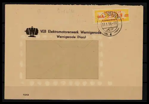 DDR ZKD B 1958 Nr 17A gestempelt (228277)