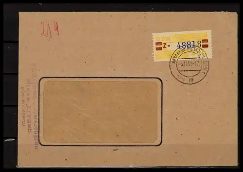 DDR ZKD B 1959 Nr 25Z gestempelt (228299)