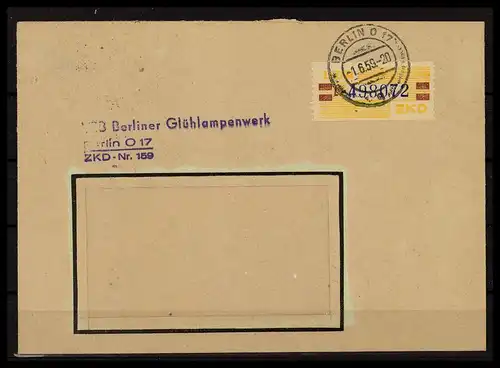 DDR ZKD B 1959 Nr 25L gestempelt (228302)