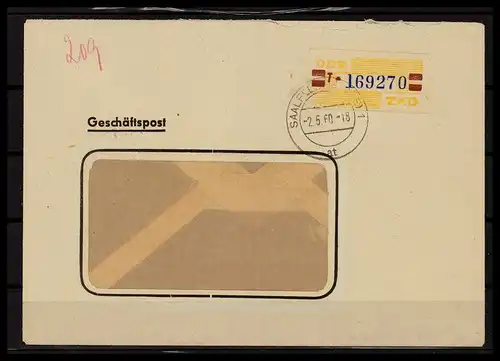 DDR ZKD B 1959 Nr 25T gestempelt (228307)