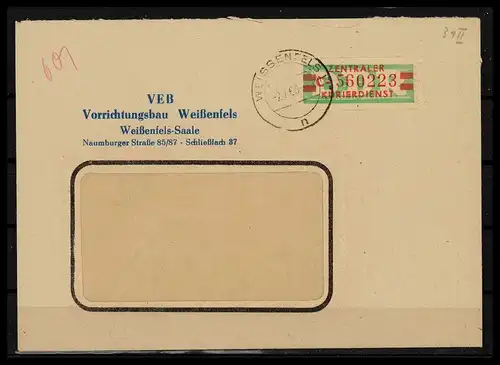 DDR ZKD B 1958 Nr 31II C gestempelt (228331)