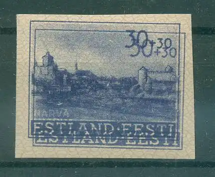 BES II. WK ESTLAND 1941 Nr 6DD postfrisch (228383)