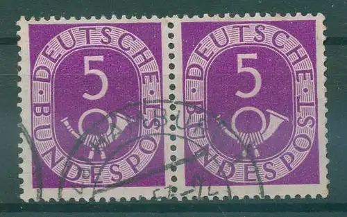 BUND 1951 PLATTENFEHLER Nr 125 II gestempelt (228393)