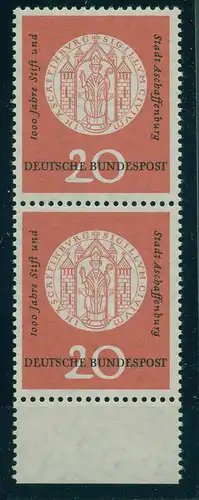 BUND 1957 PLATTENFEHLER Nr 255 f39 postfrisch (228397)