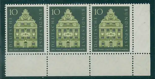 BUND 1957 PLATTENFEHLER Nr 279 f49 postfrisch (228402)