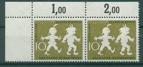 BUND 1958 PLATTENFEHLER Nr 281 f1 postfrisch (228405)