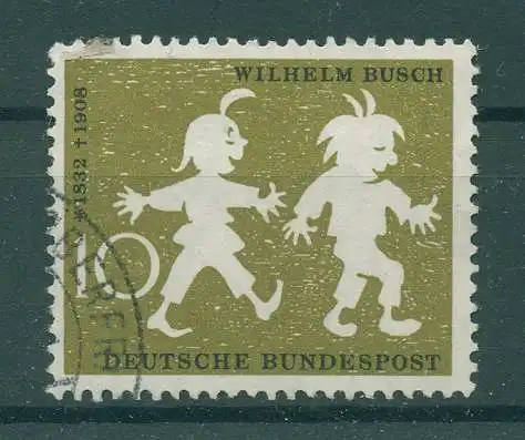 BUND 1958 PLATTENFEHLER Nr 281 f2 gestempelt (228407)
