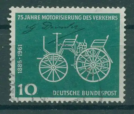 BUND 1961 PLATTENFEHLER Nr 363 f19 gestempelt (228414)