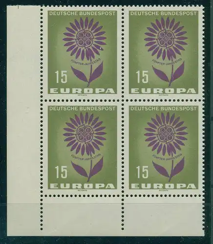 BUND 1964 PLATTENFEHLER Nr 445 f41 postfrisch (228433)