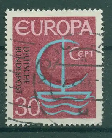 BUND 1968 PLATTENFEHLER Nr 520 I gestempelt (228450)