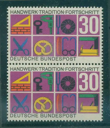 BUND 1968 PLATTENFEHLER Nr 553 f29A postfrisch (228468)