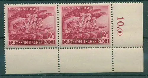 DEUTSCHES REICH 1944 PLATTENFEHLER Nr 908 I postfrisch (228477)