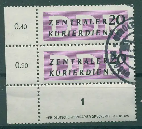 DDR ZKD A 1956 Nr 9 DV postfrisch (228496)