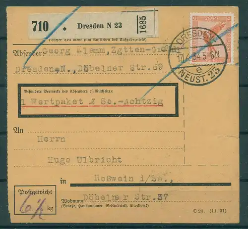 DEUTSCHES REICH 1926 Nr 381 siehe Beschreibung (228498)