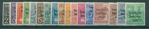 SBZ 1948 Nr 182-197 postfrisch (228560)